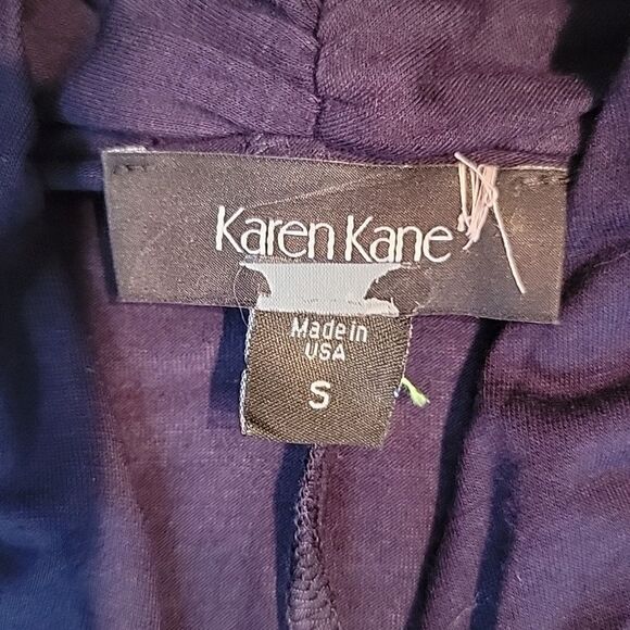 Karen Kane navy faux wrap dress - Picture 11 of 13